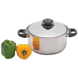 Stockpot with Vented Lid 5.5qt 12 Element Stainless