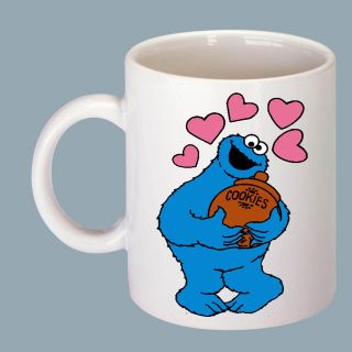 COOKIE MONSTER LOVE Can Be Personalised Sesame Street Funny Gift Mug