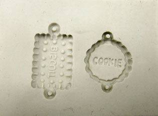   Art Clay Mould Jewelry Push Mold Cookie & Biscuit for Pendant or Jar