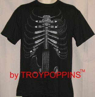 AMPED UP ROCK N ROLL GUITAR MICROPHONE AMP WIRES T SHIRT GRAPHIC 