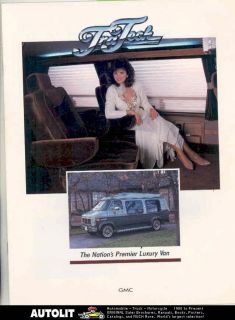 1985 1986 1986 ? Tra Tech GMC Conversion Van & Suburban RV Brochure