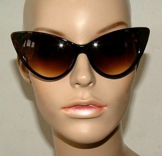 New Tortoiseshell Big Cat Eye Sunglasses Retro Rockabilly 50s Pin Up 