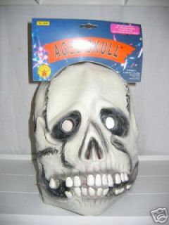 SKULL SKELETON FACE MASK COSTUME ACCESSORY   N.I.P.SOFT   DAY OF THE 