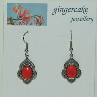 red coral earrings in Vintage & Antique Jewelry