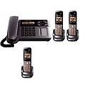   Panasonic KX TG1064SK DECT 6 0 4 Cordless 1 Corded Handsets 5 1