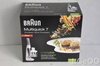 New Braun Multiquick 7 Cordless Hand Processor   MR730cc (White)