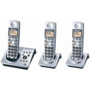   KX TG1033S 1.9 GHz Trio Single Line Cordless Phone (3 Handsets