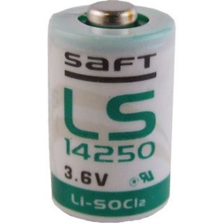   Saft LS14250 3.6V 1/2AA Lithium Battery, 3.6 Volt 1200mAh, GE Simon XT
