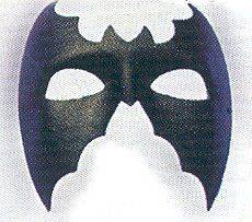 BAT FACE MASK Black Bat Mask Huge Wings M6112 ITALY