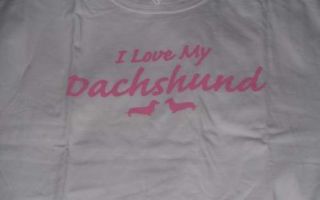Love My Dachshund Dog Nightshirt Dress Coverup