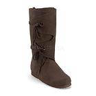   Womens Brown Medieval Pirate Renaissance Costume Calf Boots Shoes