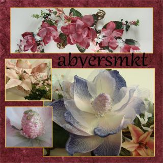   Silk Flower Magnolia Hydrangea Lily 38 Artificial Wedding Arrangement