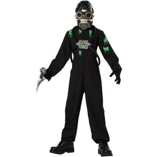   Warrior Child Preteen Boys Biohazard Zombie Skeleton Halloween Costume