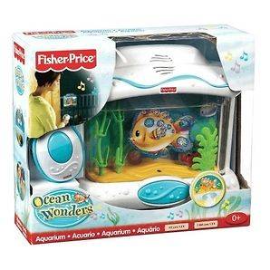   Fisher Price Ocean Wonder Aquarium Music Lights Sounds Crib Toy ~ NEW