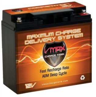 VMAX 600 12V DEEP CYCLE AGM BATTERY IDEAL FOR 18LB 24LB MINN KOTA 