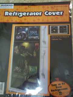 Halloween refrigerator cover body parts blood gross scary party home 