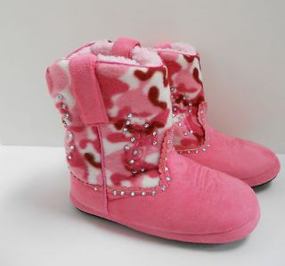 NWT Youth Montana Silversmiths Cowboy Kickers Pink Camo with 