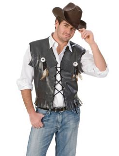 Mens Country Cowboy Sheriff Western Halloween Costume Vest L