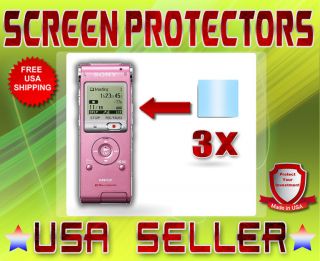 3x SCREEN PROTECTORS for Sony UX200 recorder USAMADE