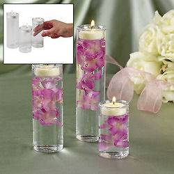 Glass Cylinder Tealight Candle Holder Wedding Ceremony Table 