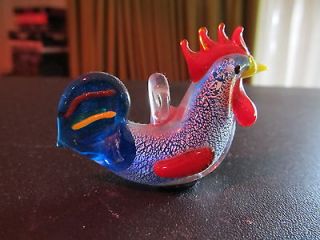 Glass Rooster Ceiling Fan Lamp Pull figurine