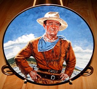 John Wayne THE DUKE The Franklin Mint WESTERN COWBOY SHOW Plate
