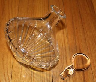 New crystal decanter with a stopper for alcohol made in Hungary 3/4 