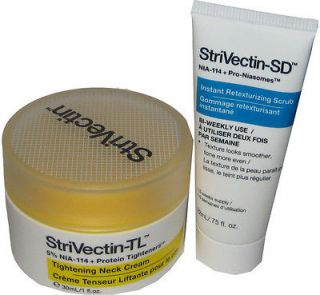 StriVectin TL Tightening Neck cream 1 oz. & Retexturizing Scrub .75