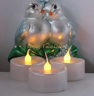 PEARL LED flameless flicker tea light candles WEDDING PARTY battery 