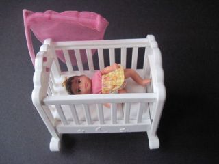 mattel Barbie baby Krissy doll & crib