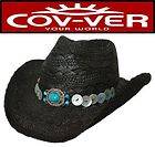 12 Kids Straw Cowboy Hats Western Party Supplies