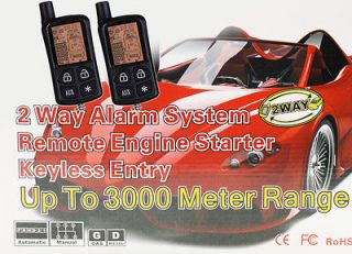 Way Car Alarm Security System & Remote Engine Starter