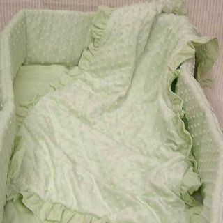   Green Celery Neutral 3pc Baby Boys/Girls Nursery Cradle Bedding Set