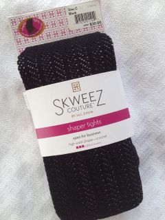   by Jill Zarin high waist SHAPER TIGHTS crochet black Size C $30
