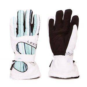 Leki Stripes Womens Ski snowboard Gloves 2012 size 7 trigger S NEW