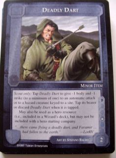 DEADLY DART ~ MECCG MIDDLE EARTH PROMO CARD ~ THE DRAGONS ~ NM/MINT