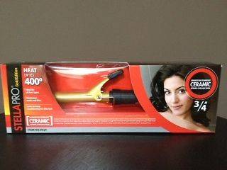 stella professional gold edition ceramic electric spring curling iron