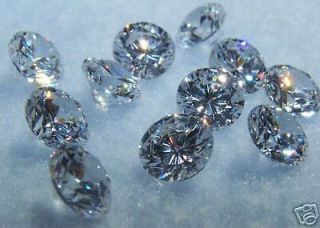 Round Cut Cubic Zirconias AAA VVS   many CT weights