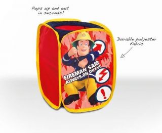 Fireman Sam Pop Up Cube Tidy   Childrens Storage for Toys and Clothes