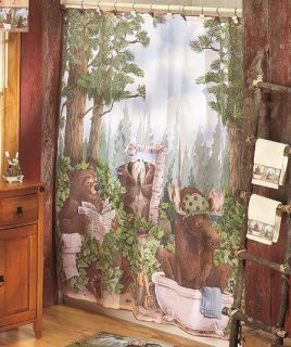 cabin shower curtain in Shower Curtains