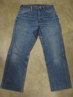 vtg Maverick Blue Bell Indigo Denim Blue Jeans 30x26