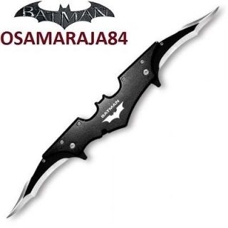   Knife Dual Blade Bat Wing Dark Knight New Black Folding Knives