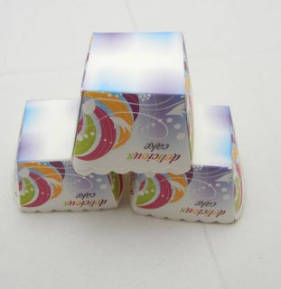   cake square muffin cases baking cup cupcake 20pcs 4.5x4.5x4.5cm