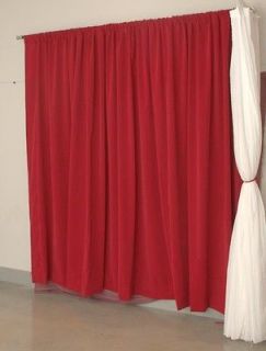   Fjalltag Pair of curtains Dark Red Velvet Curtains 2 Panes Drapes NEW