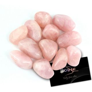   Tumbled Rose Quartz Stones Large 1 Reiki Crystal Healing Heart Chakra