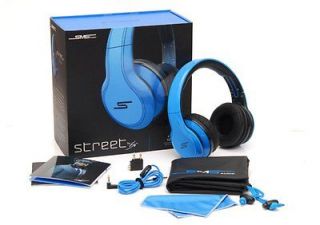 Black Street SMS Audio by 50 Cent Wired Headphones  Blue