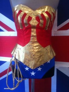   corset costume & UPGRADED BRASS CUFFS TIARA hotpants,brief​s,skirt