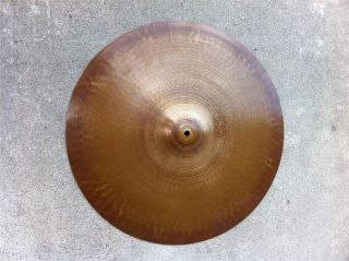 Vintage Paiste 2002 series FLAT RIDE black label 20 cymbal 1976 