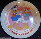   Schmid Mickey Valentines Day 1981 Donald Duck and Daisy Plate Disney