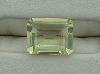 10x8 Emerald Cut Lemon Citrine Gem Stone Gemstone Natural Brazilian